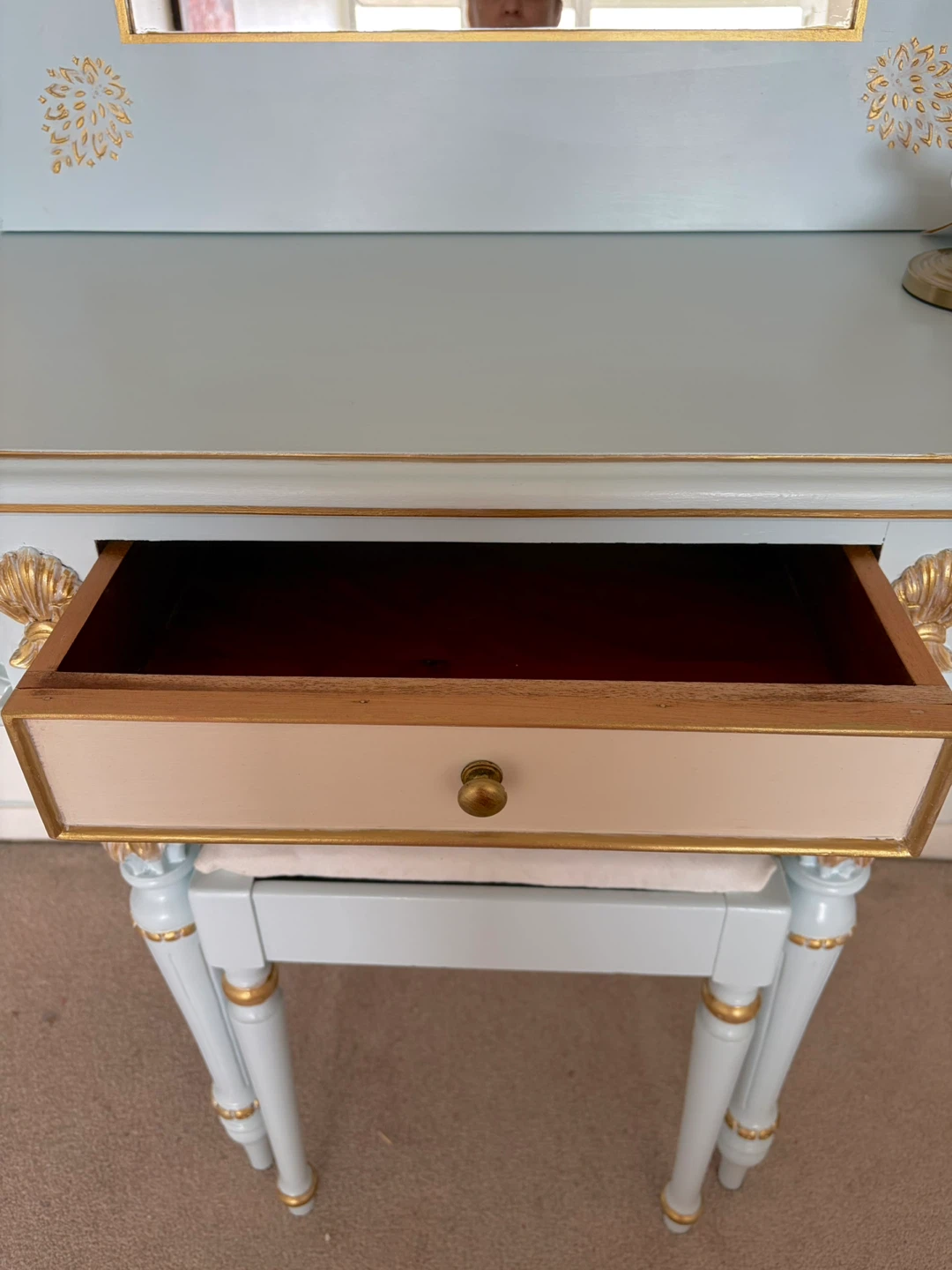 Consol ,mirror and stool - photo 4