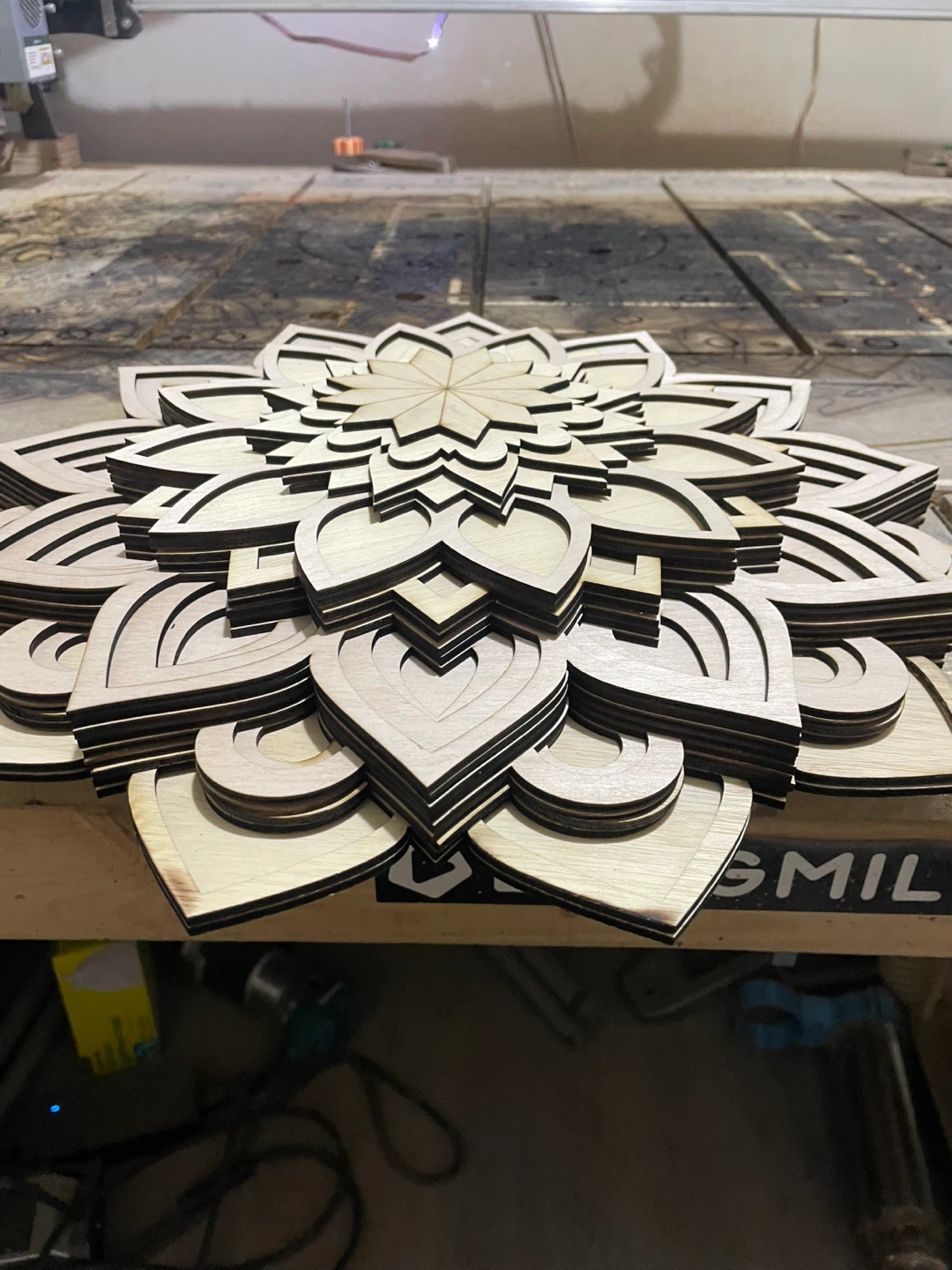 Multilayered Wood Mandala Wall Art - photo 5
