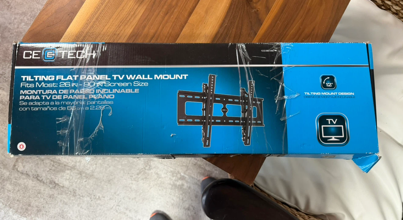 CE Tech Tilting Flat Panel TV Wall Mount up To 90 inch