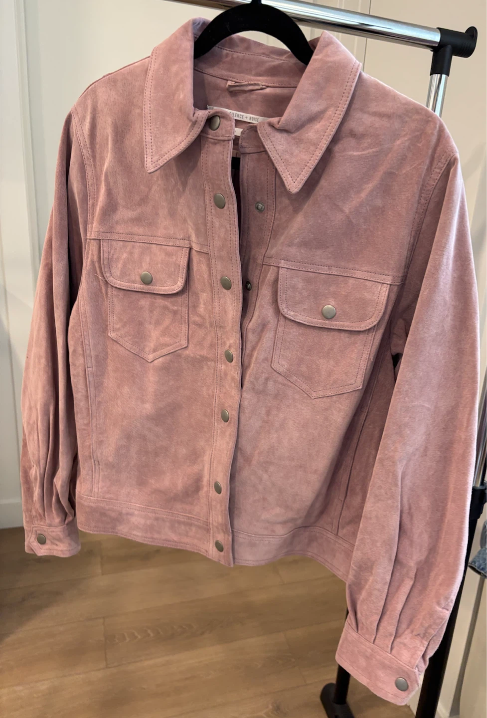 Genuine leather Jacket -Urban Outfitters Pink Suede Jacket - photo 2