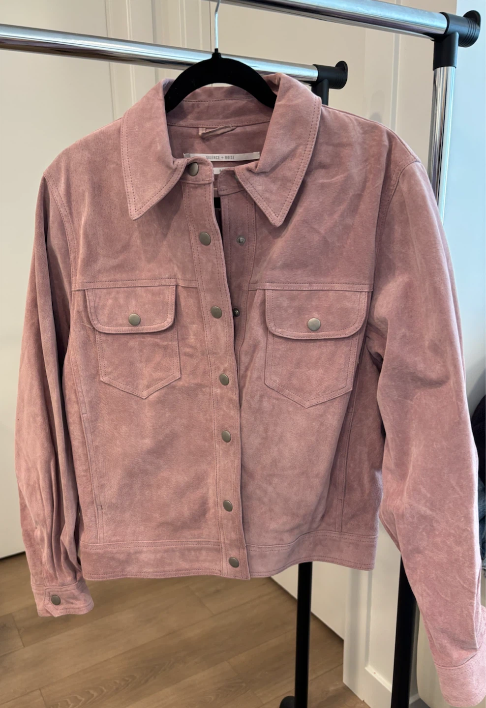 Genuine leather Jacket -Urban Outfitters Pink Suede Jacket