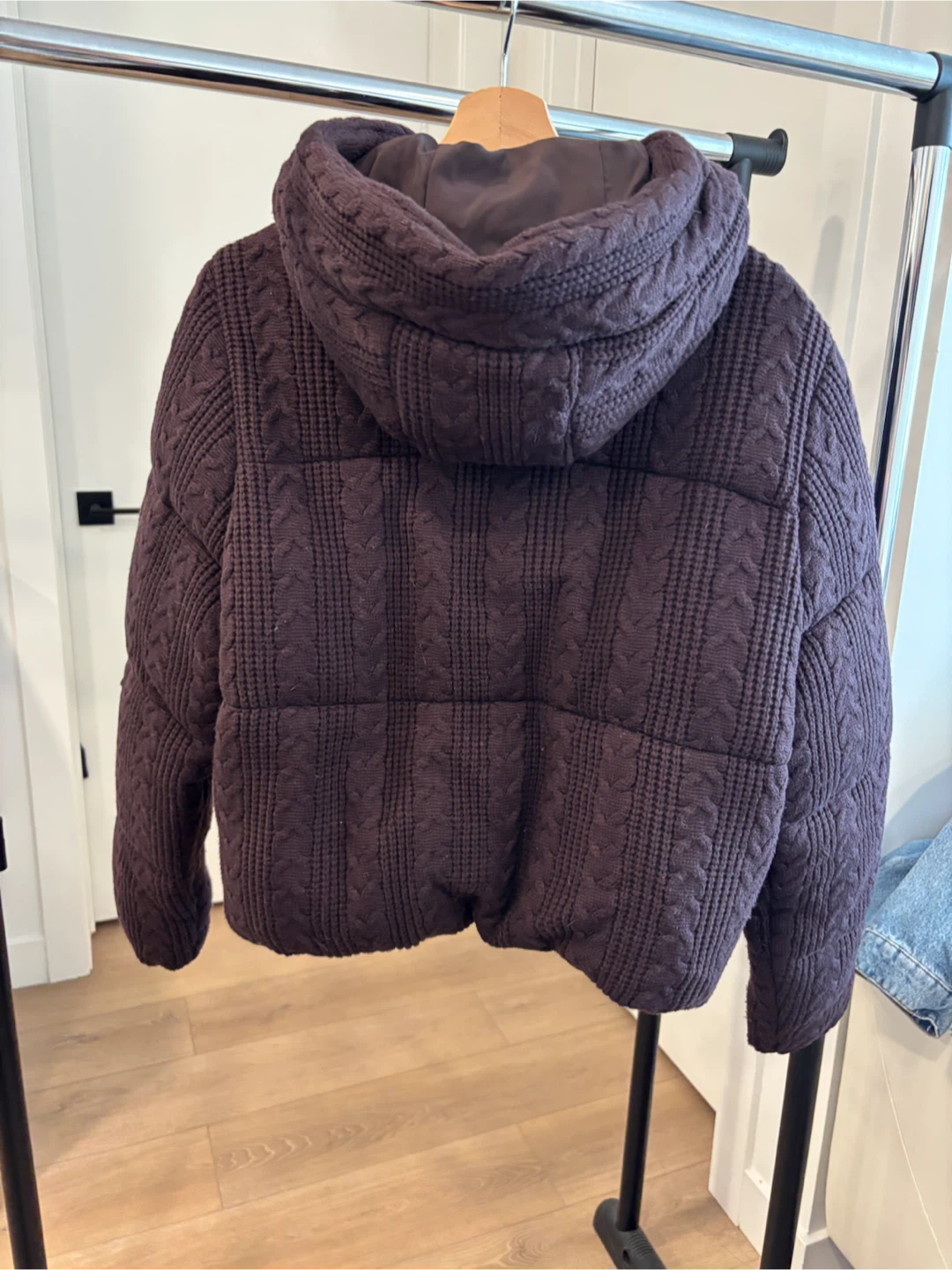Zara Cable Knit Puffer Jacket - photo 2