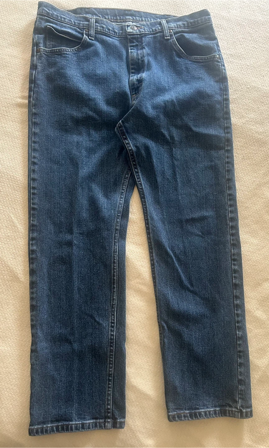 Men’s Wrangler Premium Jeans 36x30 - Blue Straight Leg - photo 2