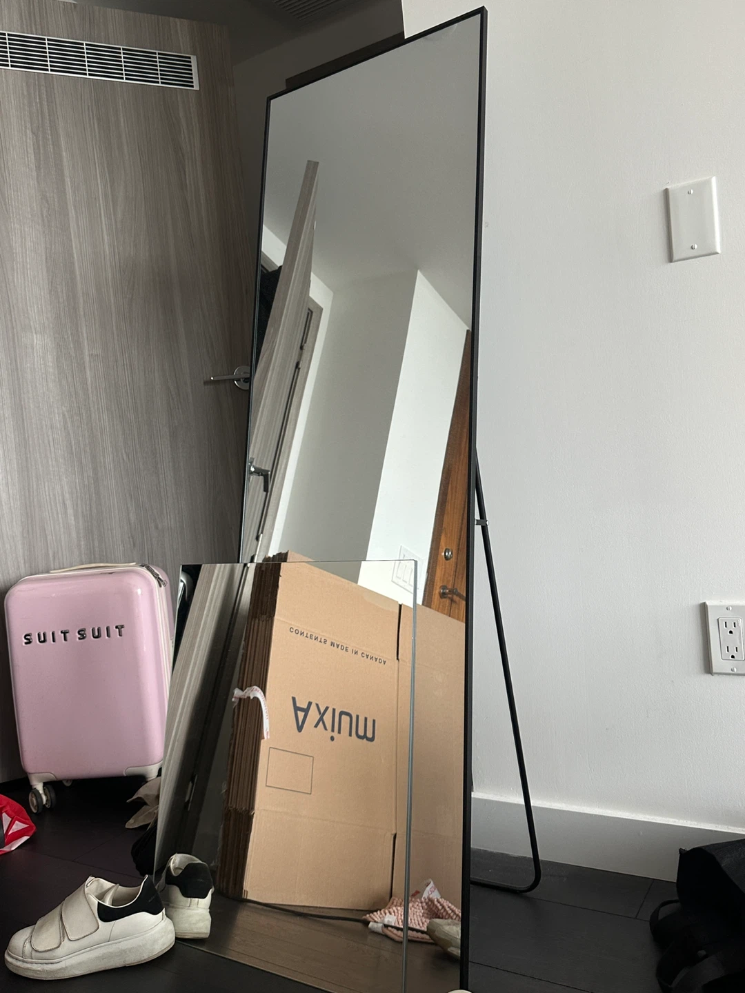 Full Length Standing Mirror - Black