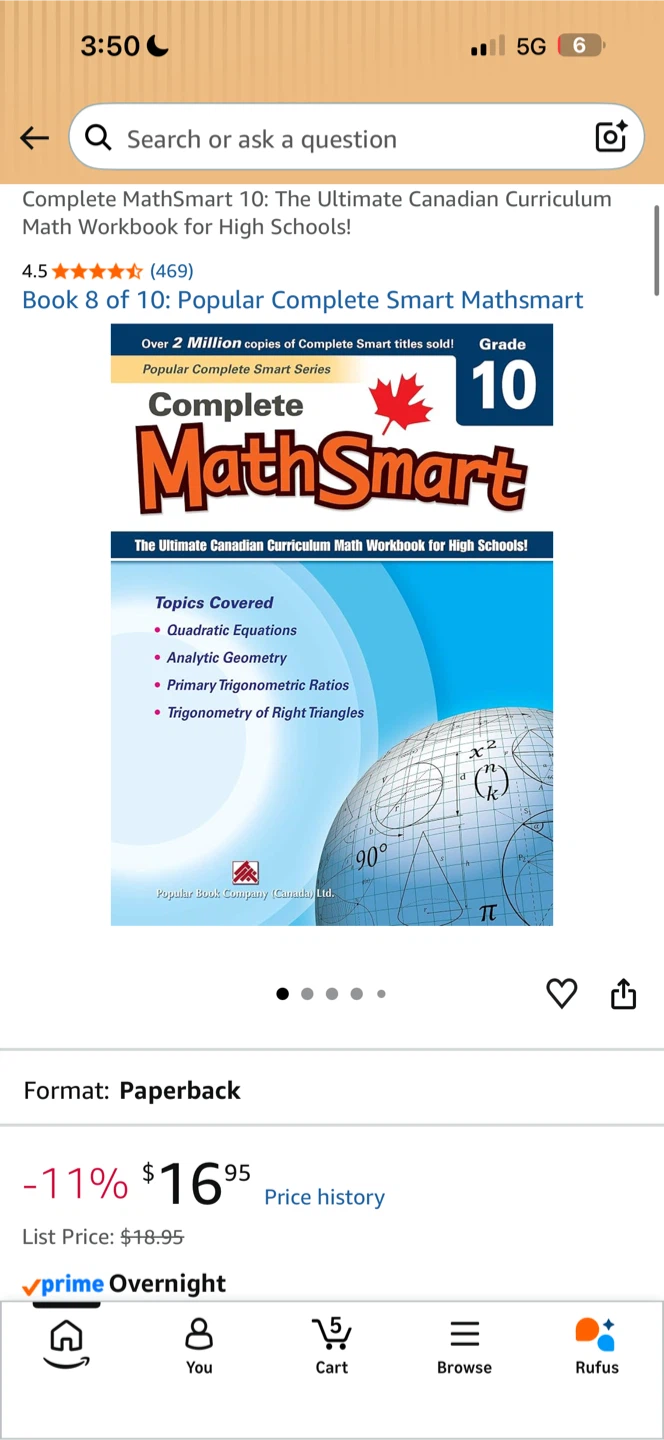 Complete MathSmart Grade 10 Workbook - photo 3
