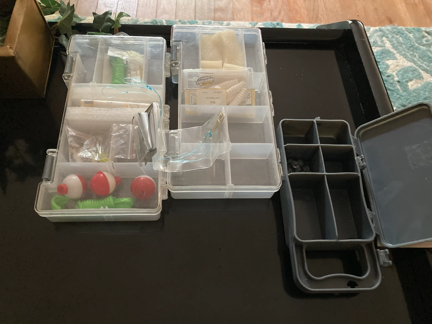Assorted Fishing Tackle and Storage Boxes