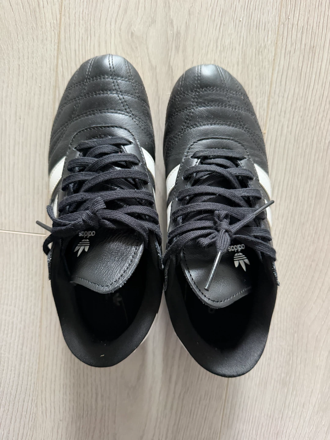 Run Terry Run - Adidas Originals Black Leather Shoes - photo 4