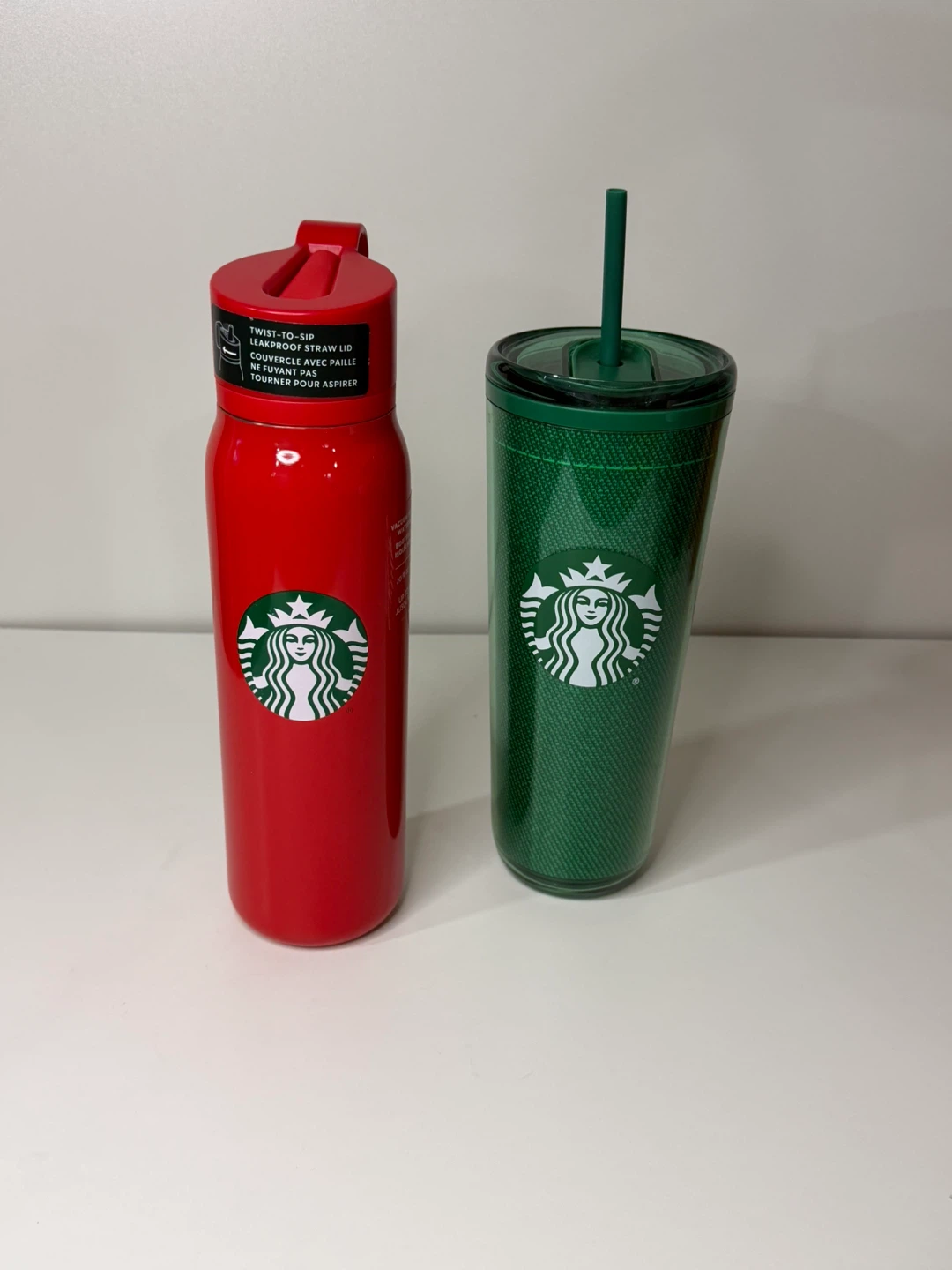 Two Starbucks Tumblers 20oz and 24oz