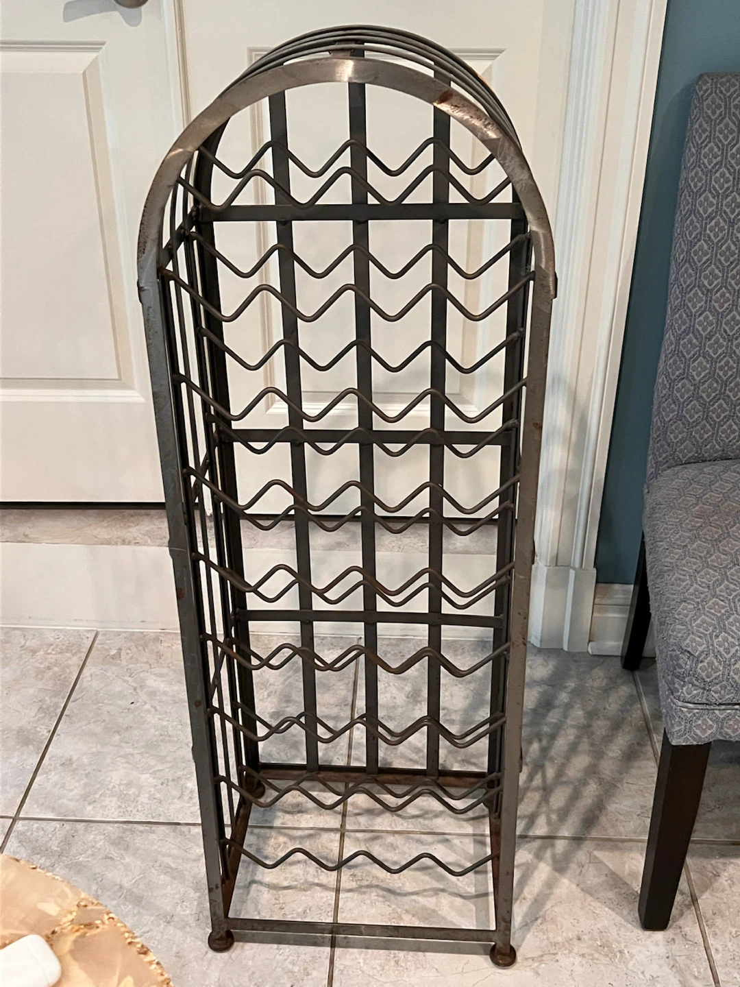 Metal Floor Wine Rack
