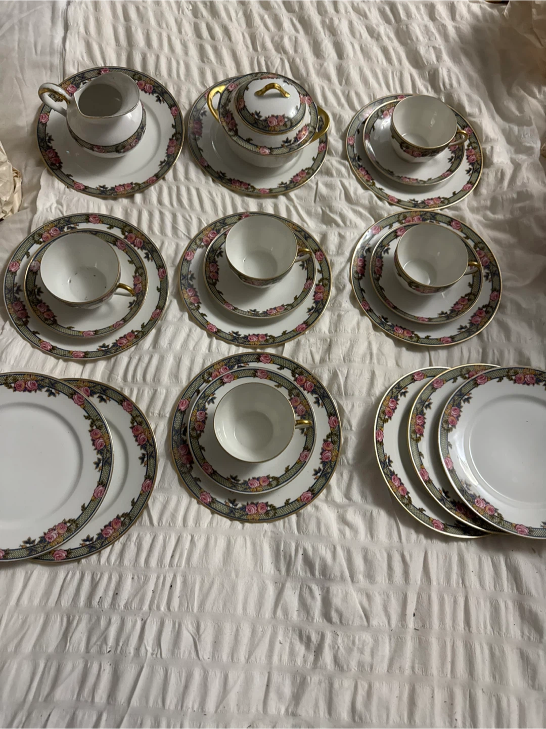 🏈 Jean Boyer Limoges Porcelain Tea Set