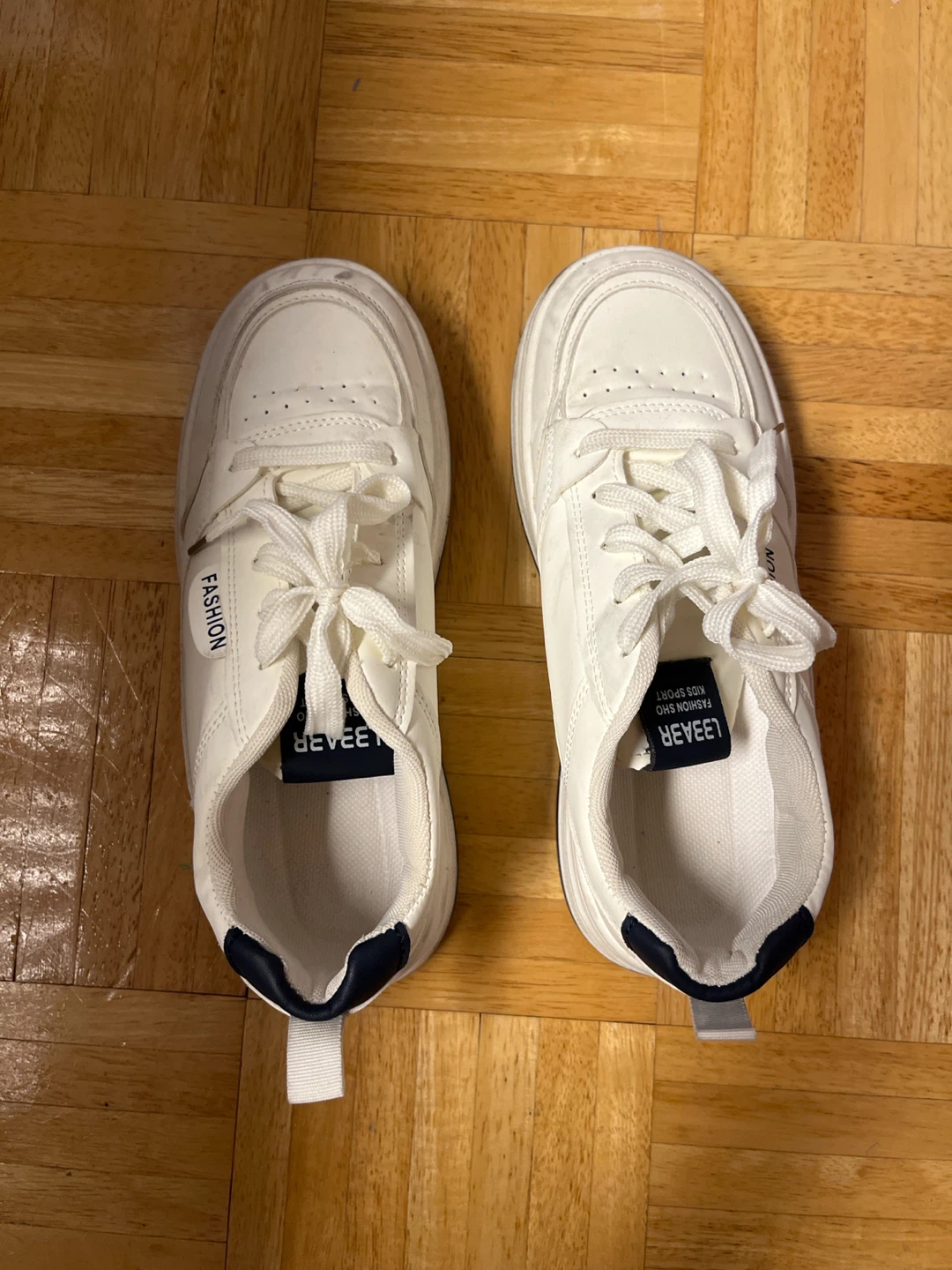 White Fashion Sneakers 🏈