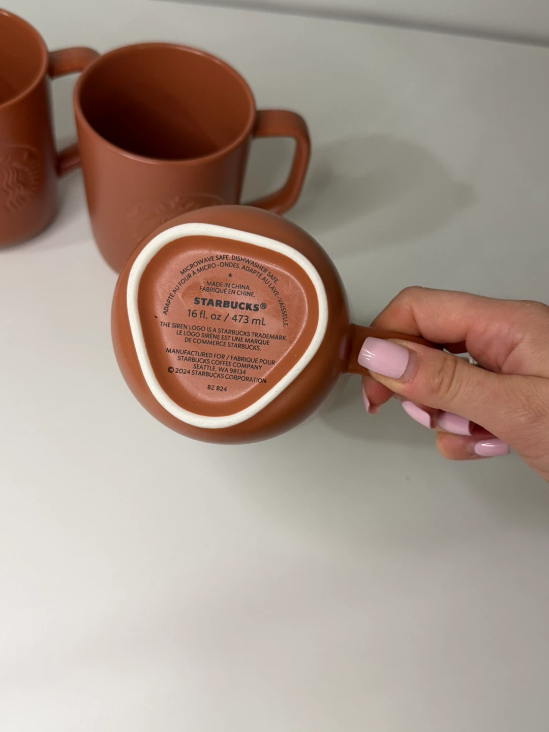 Set of 3 Starbucks Terracotta Mugs - photo 3