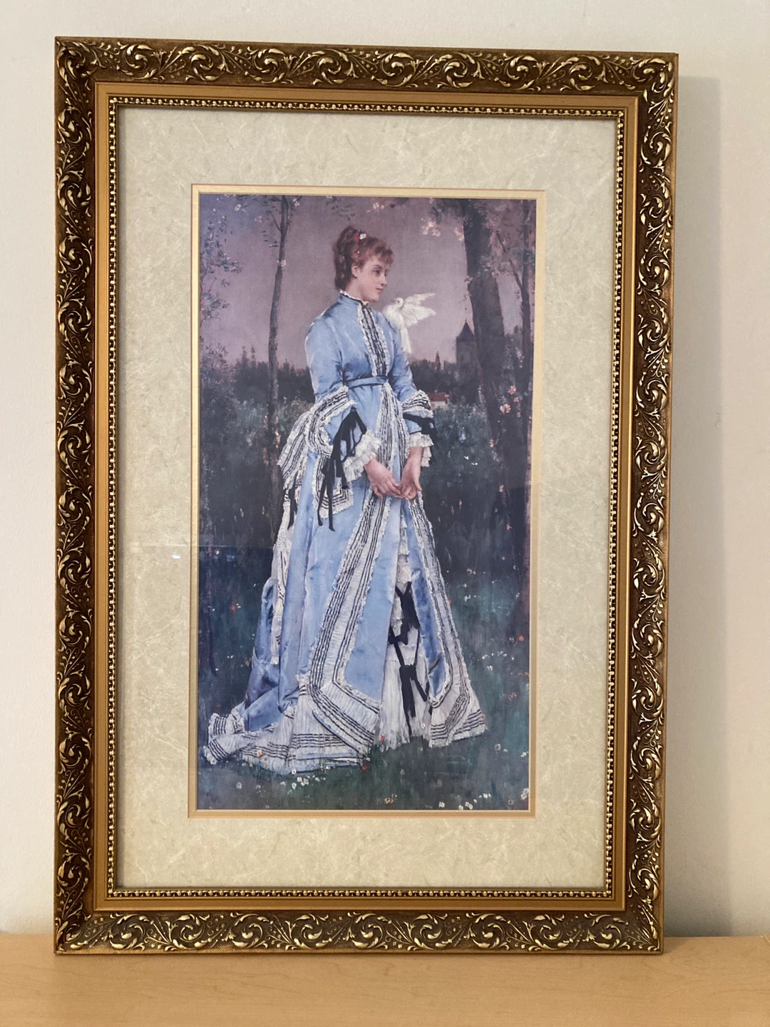 Framed print Albert Stevens Le Printemps 1877