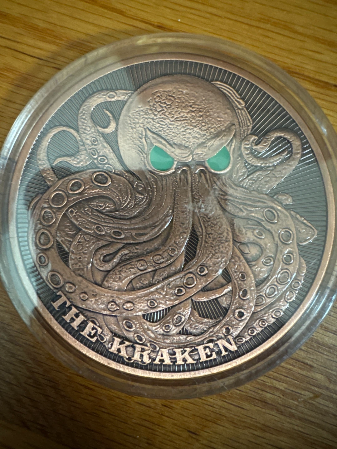 The Kraken 5 Ounce .999 Fine Copper Coin 🏈