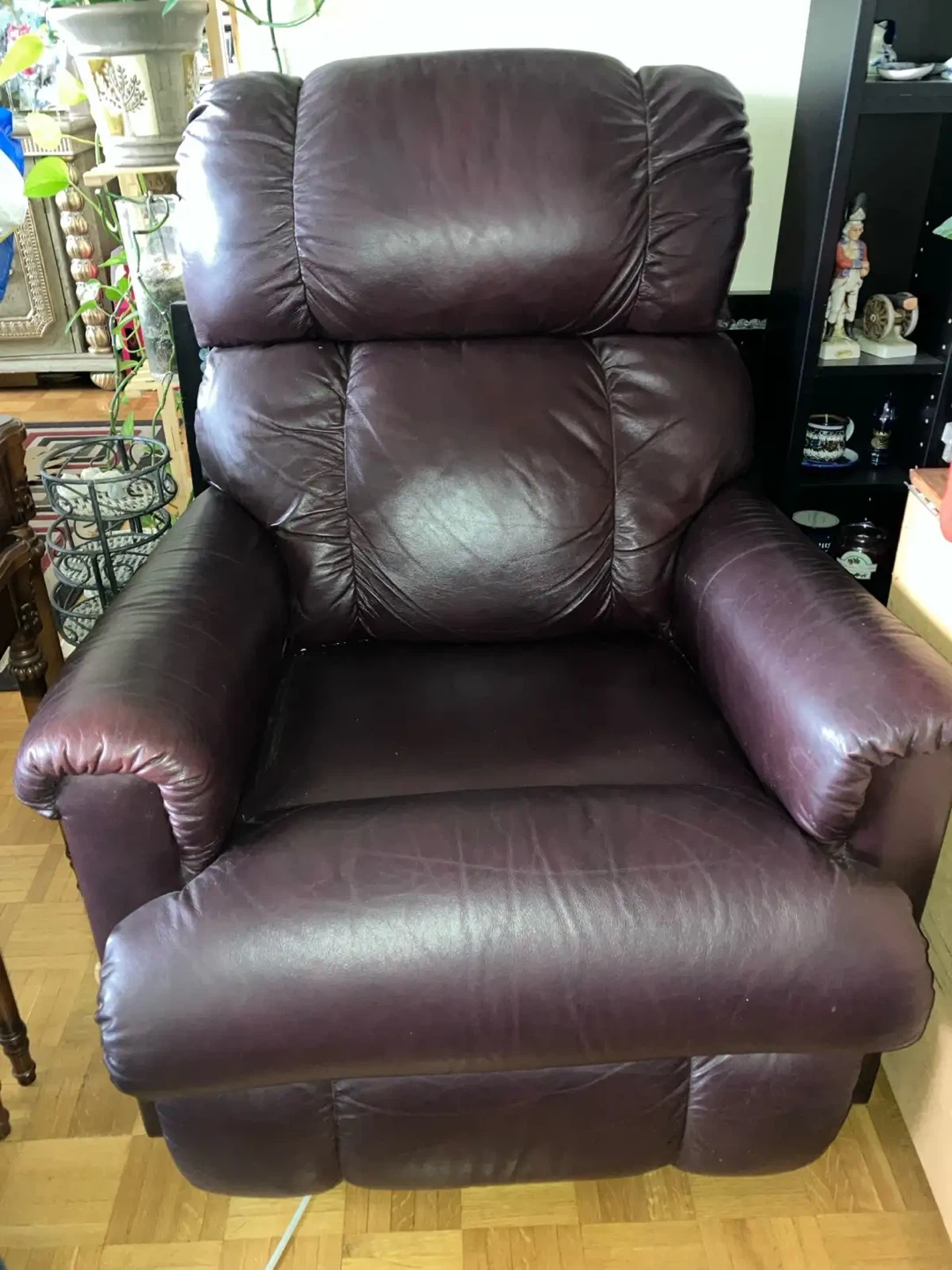Dark Brown Leather Recliner