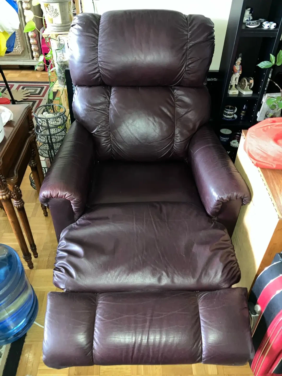 Dark Brown Leather Recliner - photo 3