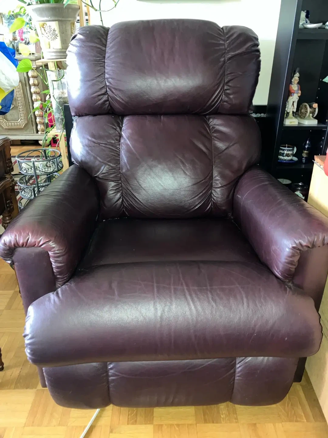Dark Brown Leather Recliner - photo 4