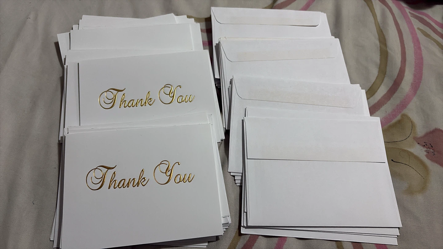 🏈 Set of Thank You Cards with Envelopes
