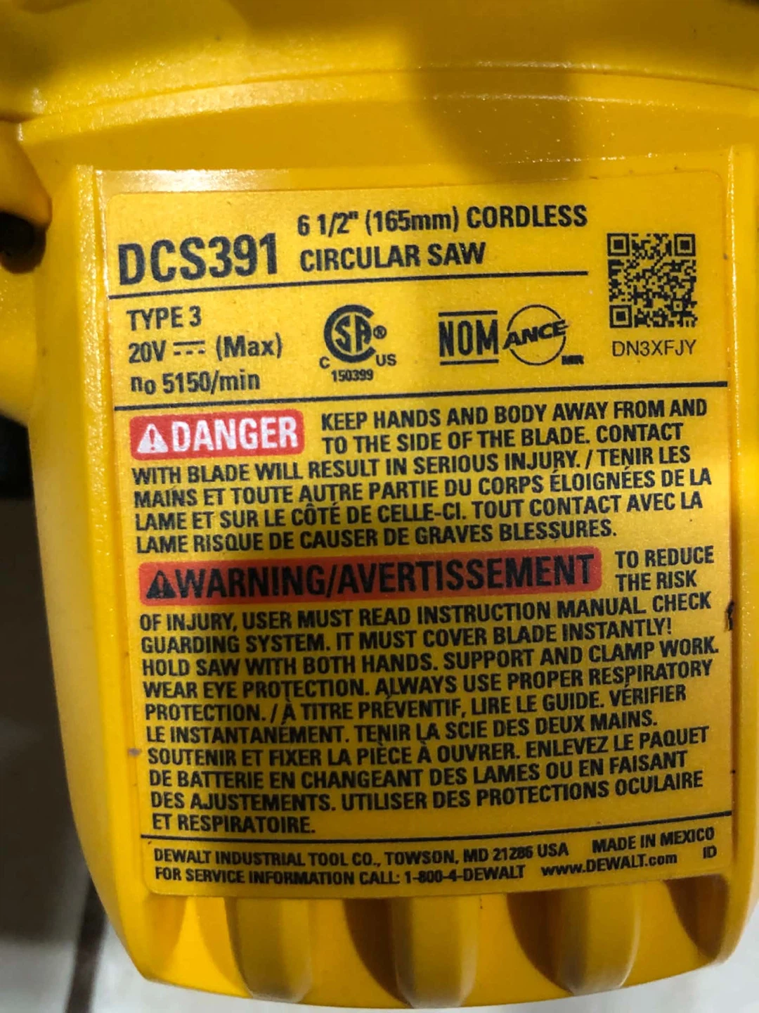 DeWalt DCS391 20V Max 6 1/2-inch Circular Saw - photo 3