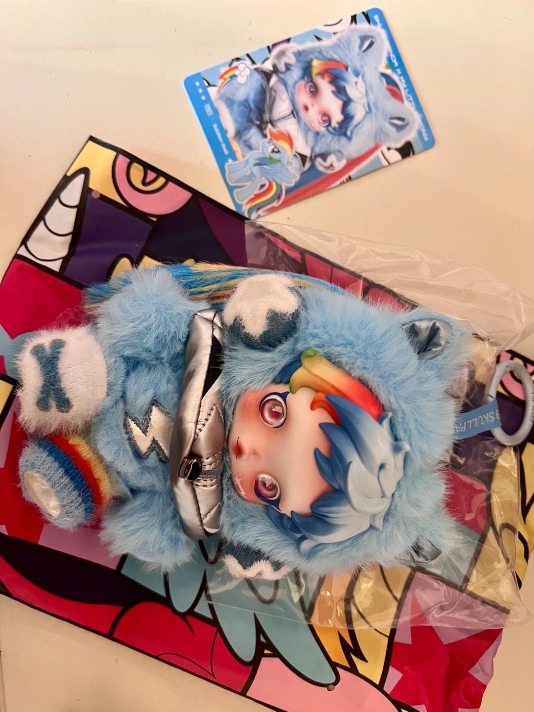 POP MART SKULLPANDA My Little Pony Rainbow Dash Pendant - photo 2