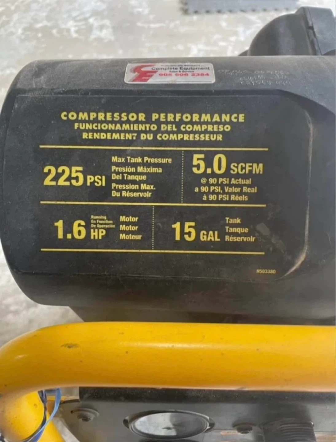 DeWalt 15 Gallon Air Compressor - photo 2