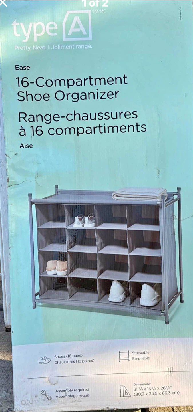 BNIB Compartment Shoe Organizer 🏈 - photo 2