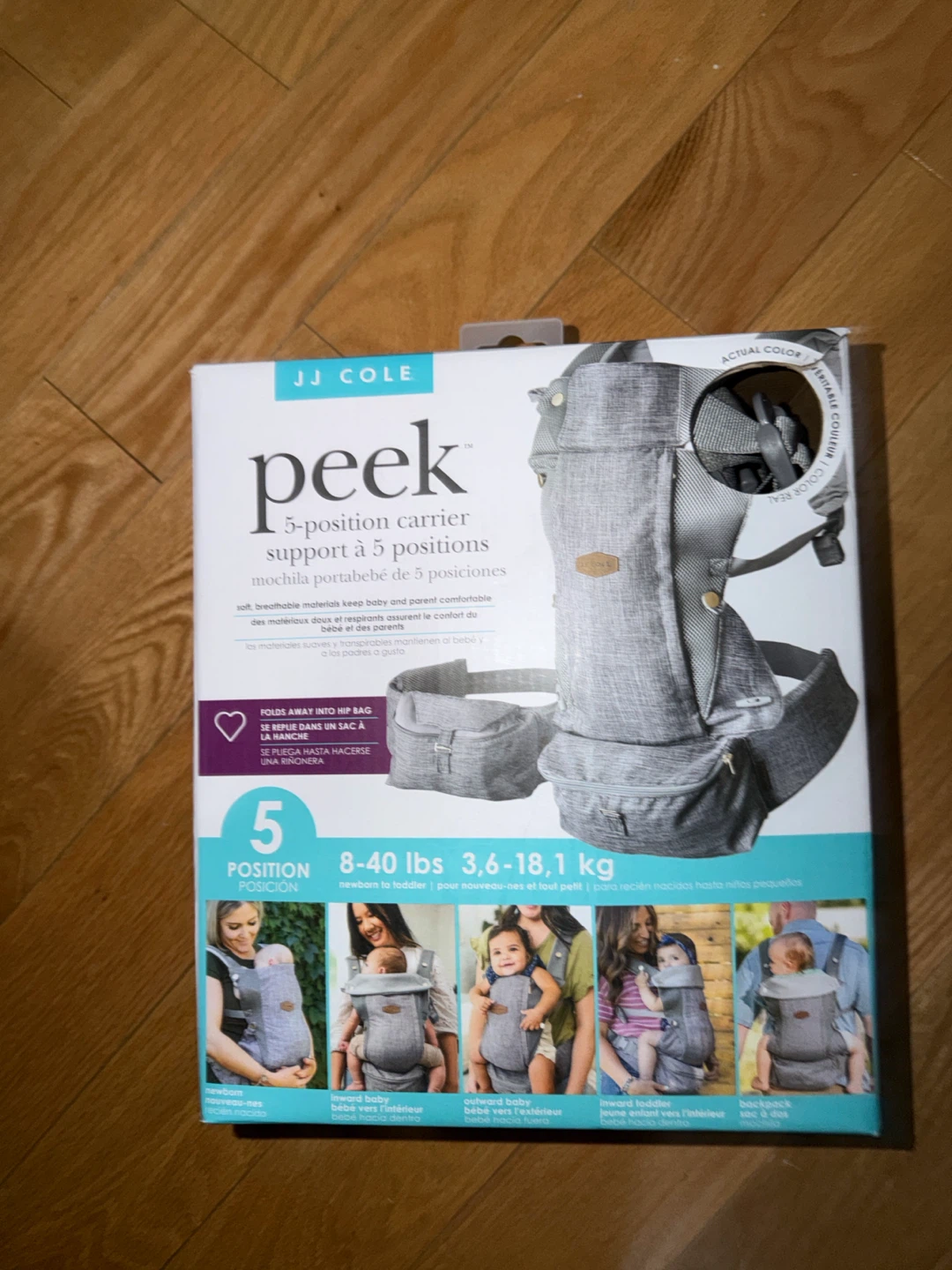 JJ Cole Peek 5-Position Baby Carrier