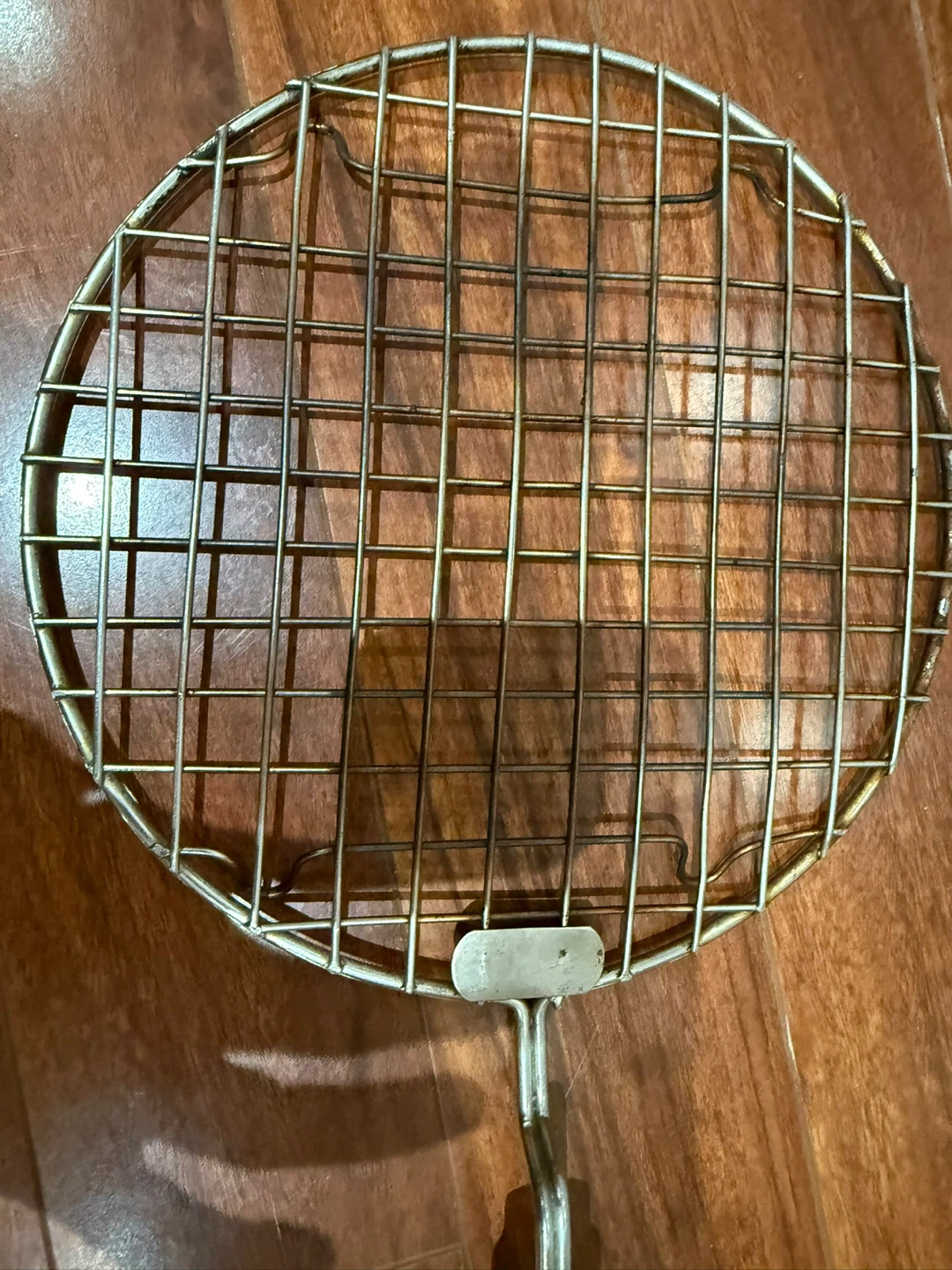 Round Wire Roti Grill with Wooden Handle 🏈 - photo 2