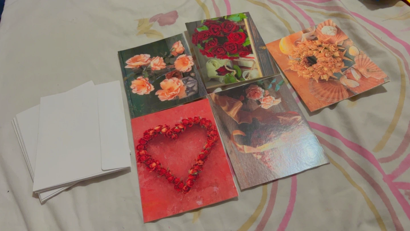 🏈 Set of 5 Floral Greeting Cards - photo 2