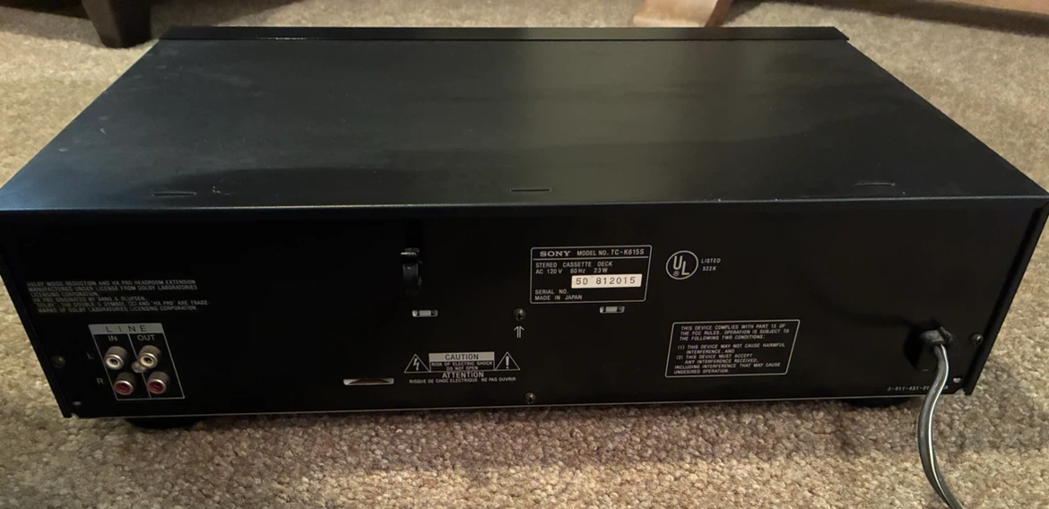 🏈 Sony TC-K615S Stereo Cassette Deck - photo 2