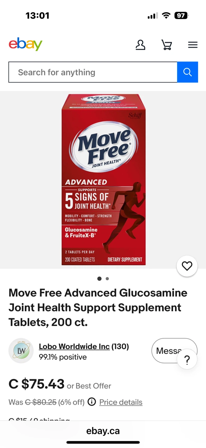 Schiff Move Free Advanced Joint Supplement, 200 Tablets - photo 2
