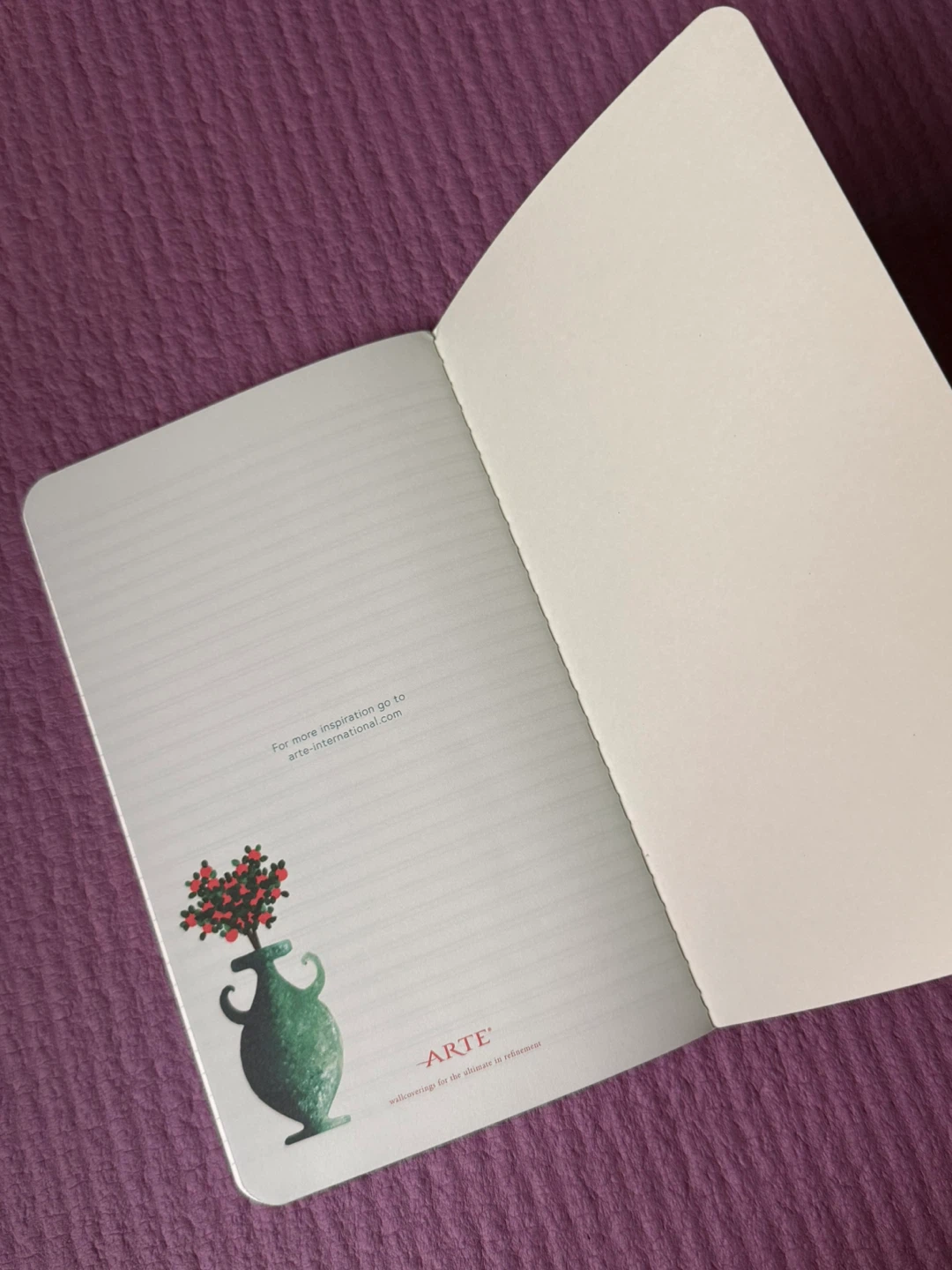 NEW✨🏈Arte Wallcoverings Decorative Notebook - photo 4