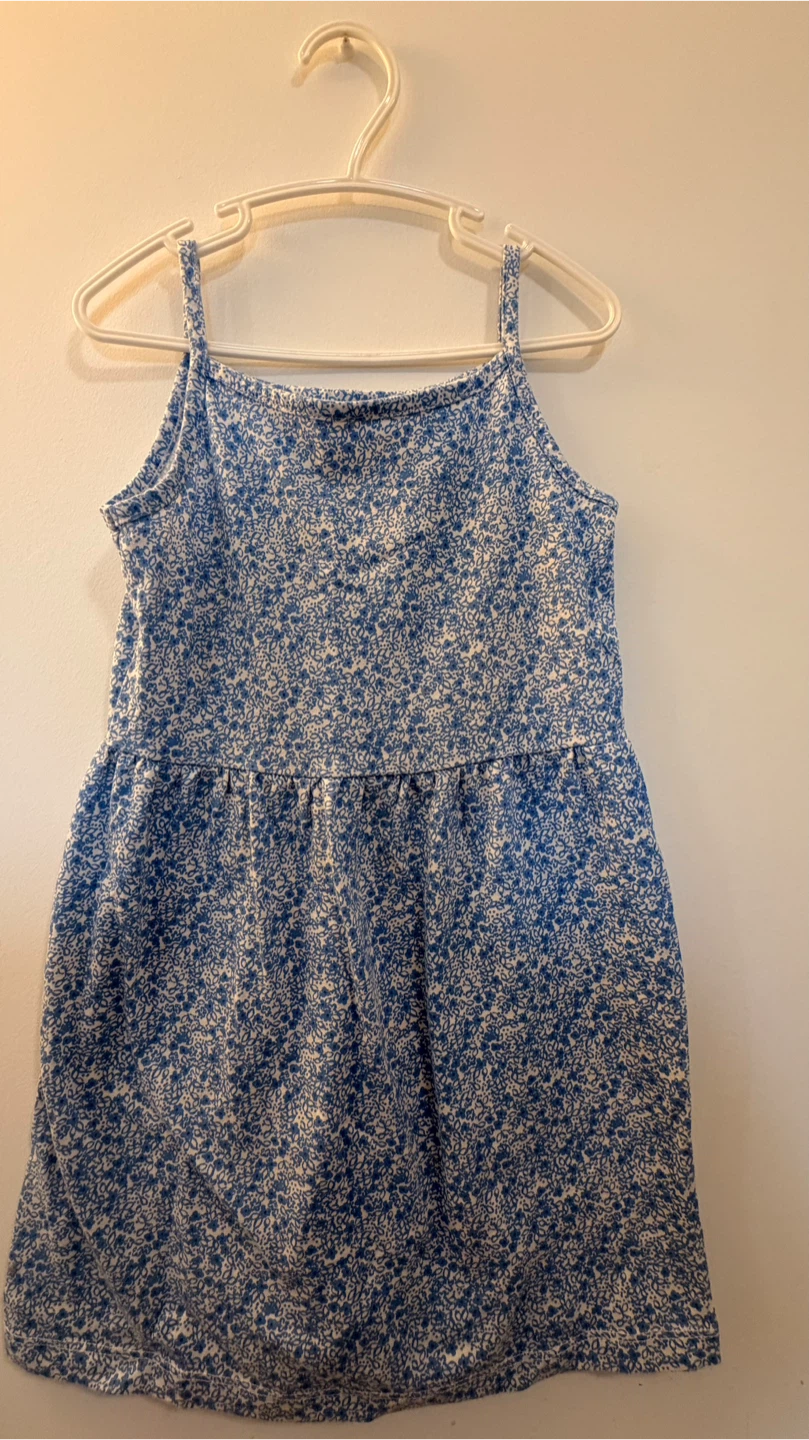 Blue Floral Summer Dress