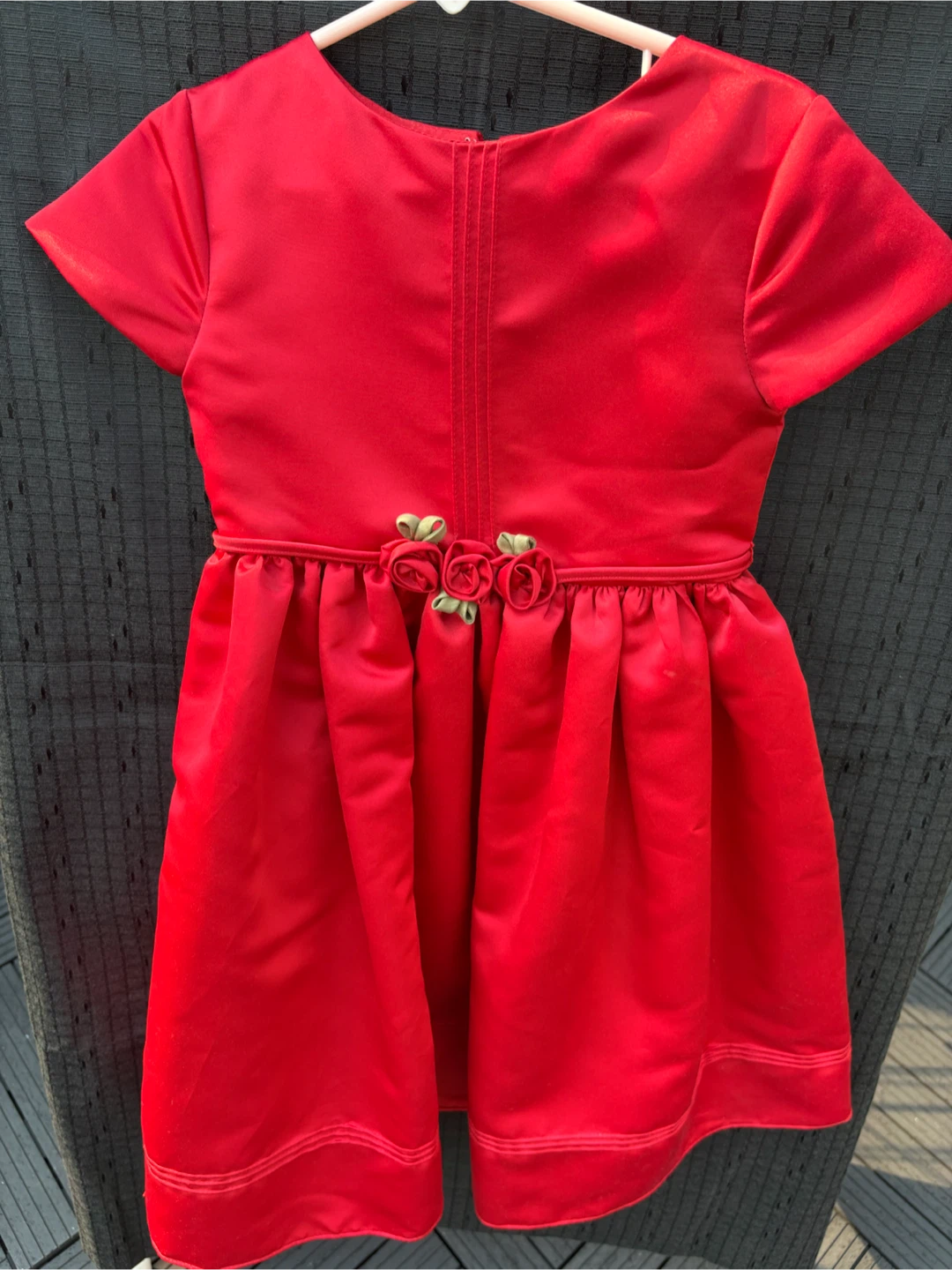 Red Rustanette Dress kids size 5 like new 🏈