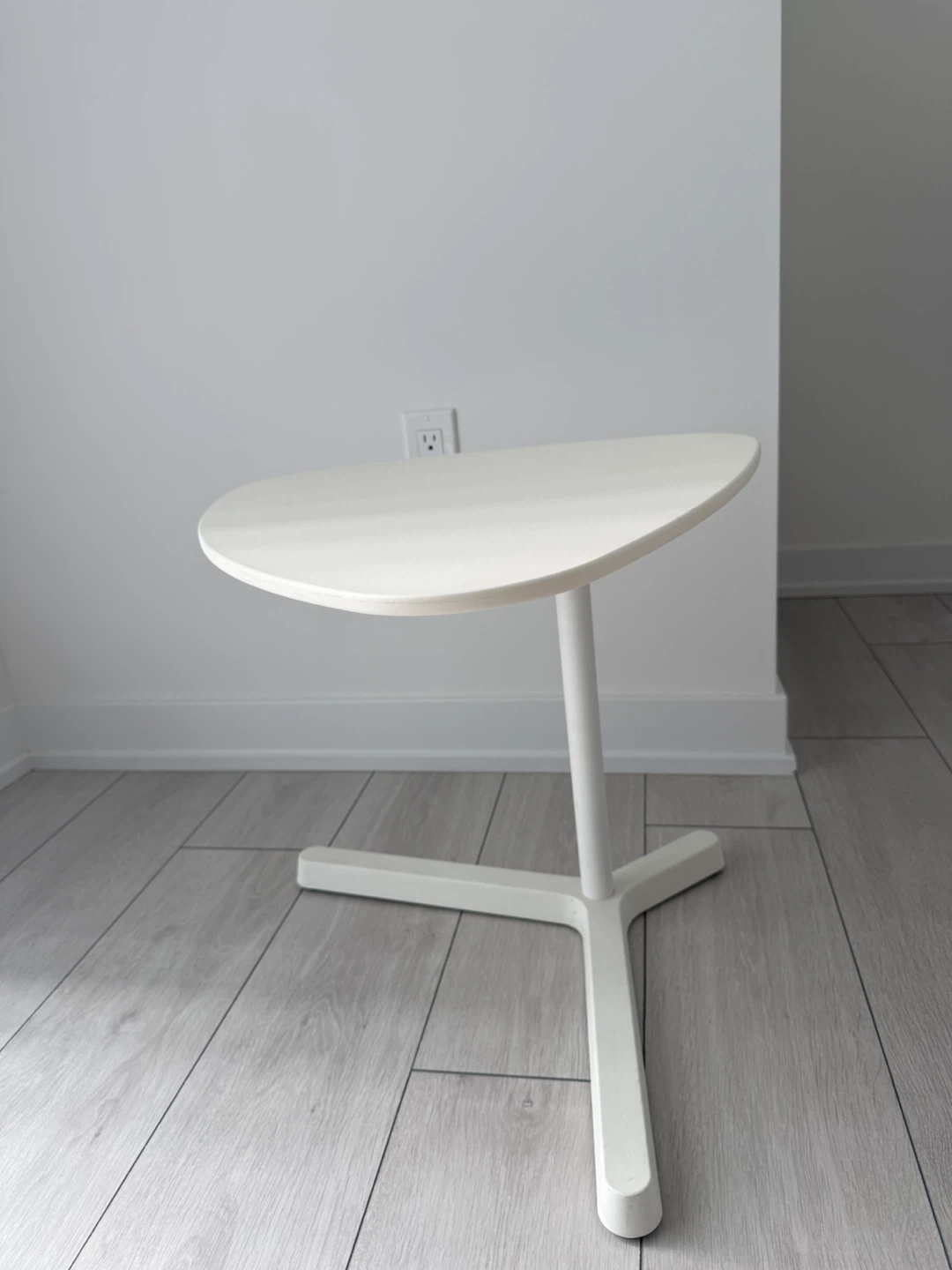 White Minimalist Side Table