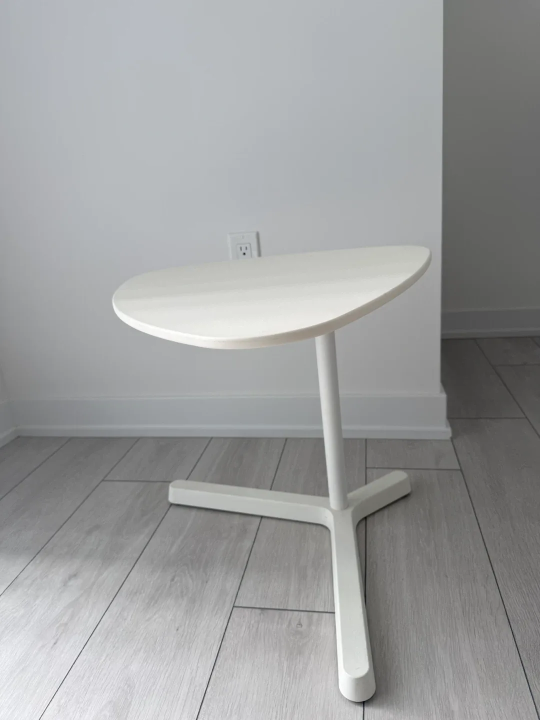 White Minimalist Side Table