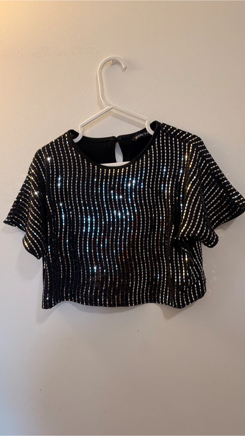 Zudio Sequined Top and Tulle Skirt Set - photo 2