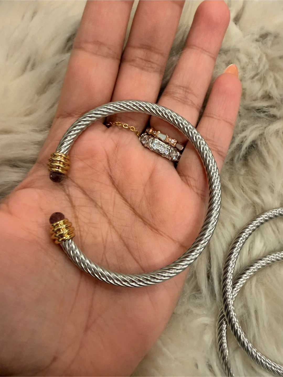 Twisted Cable Bangle Bracelet