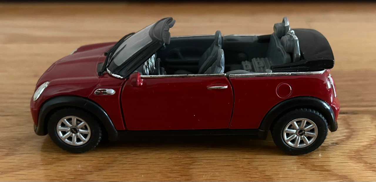 Red Mini Cooper S Convertible Model Car
