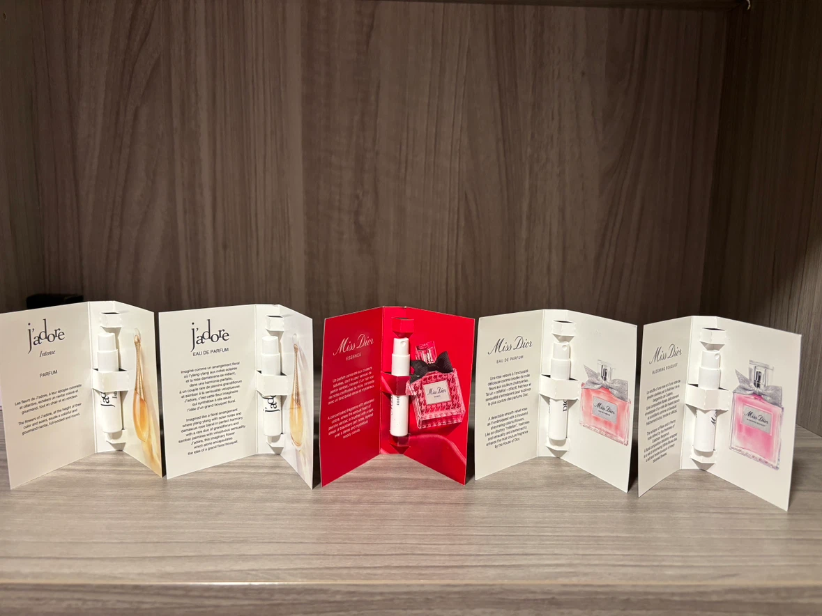 Dior Perfume Samples 5pc Set | J’adore & Miss Dior | 1ml Each - photo 2