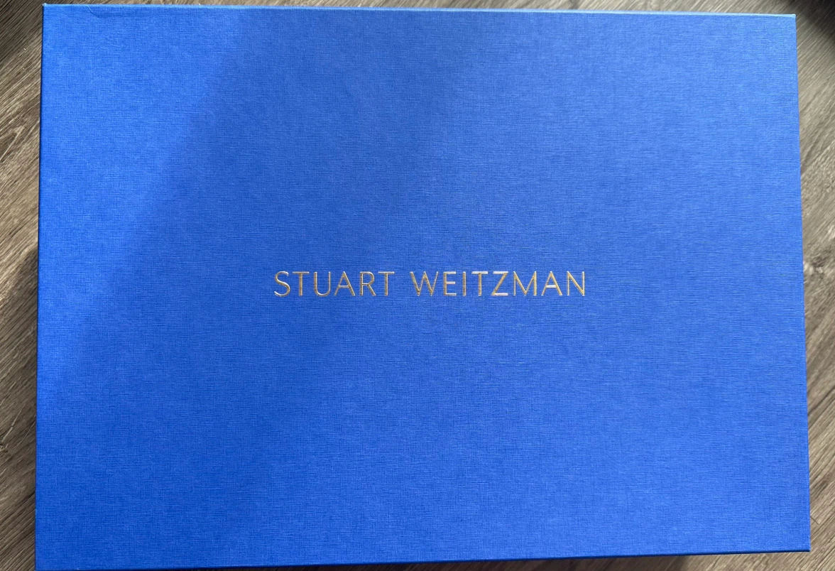 Brand NEW Stuart Weitzman Off-White Lace-Up Boots