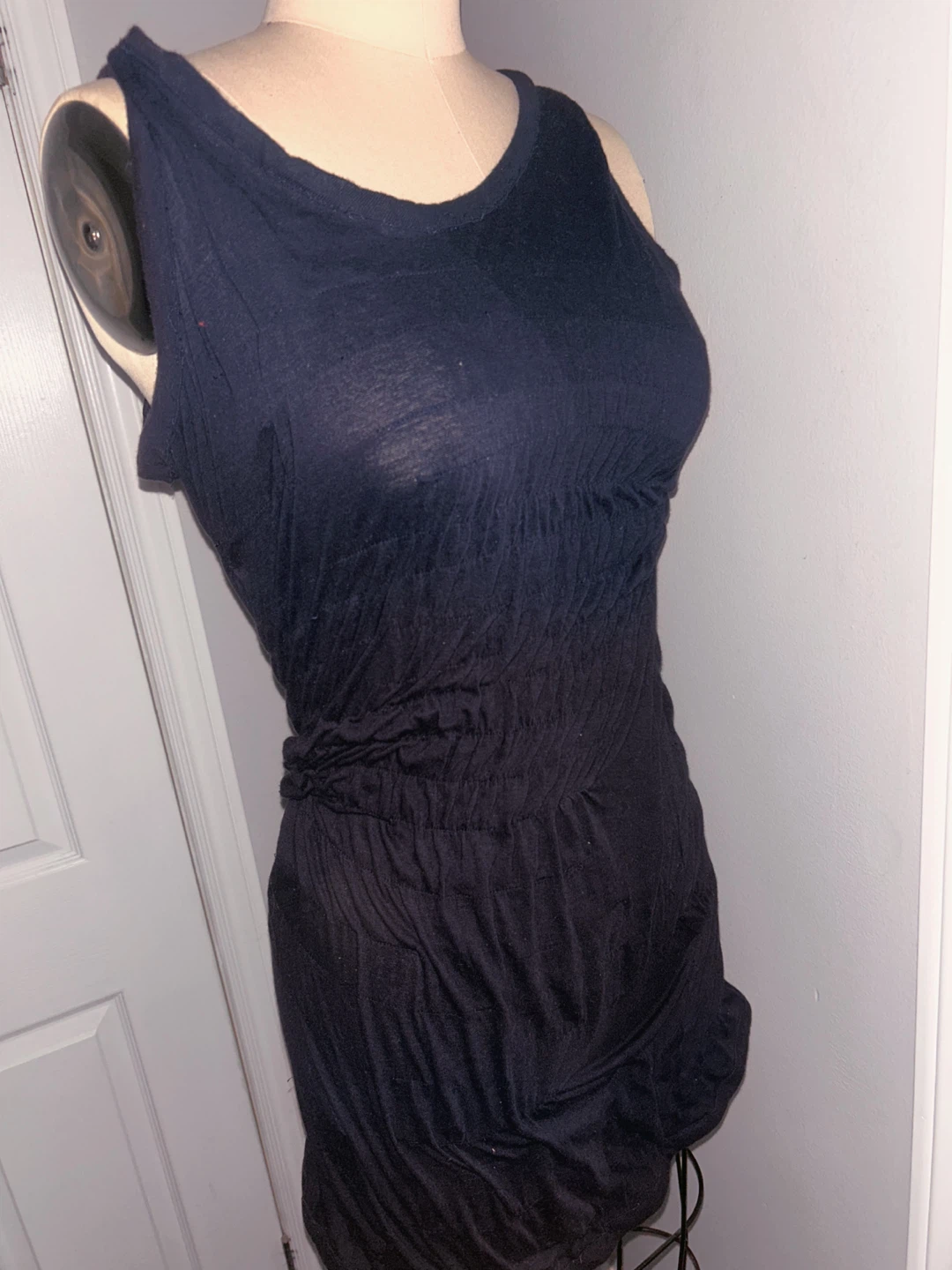 Comme Des Garcon 1980s cotton gathered midi dress - photo 2
