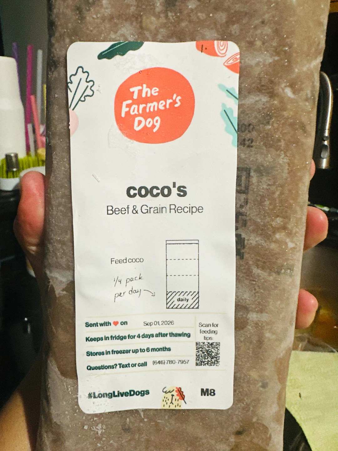 The Farmer's Dog Frozen Dog Food