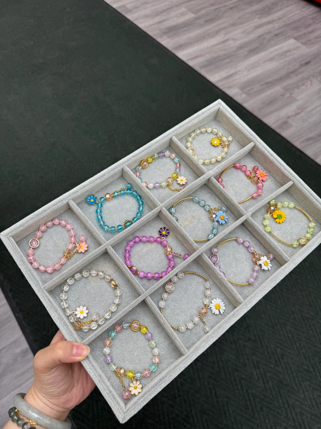 Assorted Beaded Daisy Bracelets