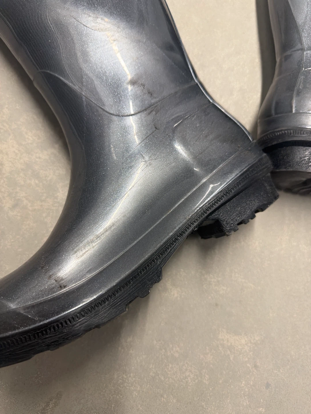 Rain Boots – Grey/Black – Italy Size 9 Made in Italy - photo 4