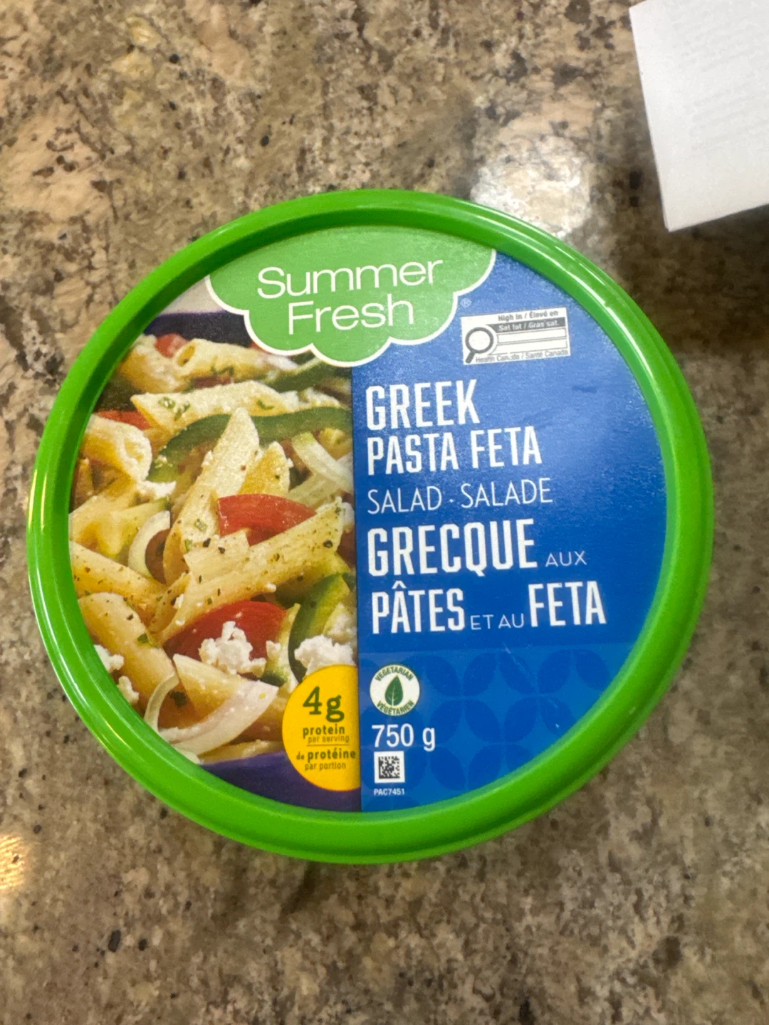Summer Fresh Greek Pasta Feta Salad