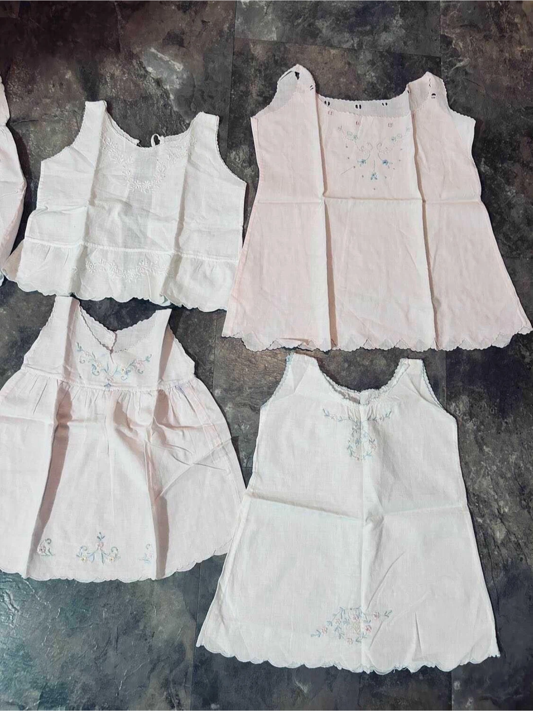 Madeira 1950s handmade Vintage Embroidered Baby Clothes - photo 4