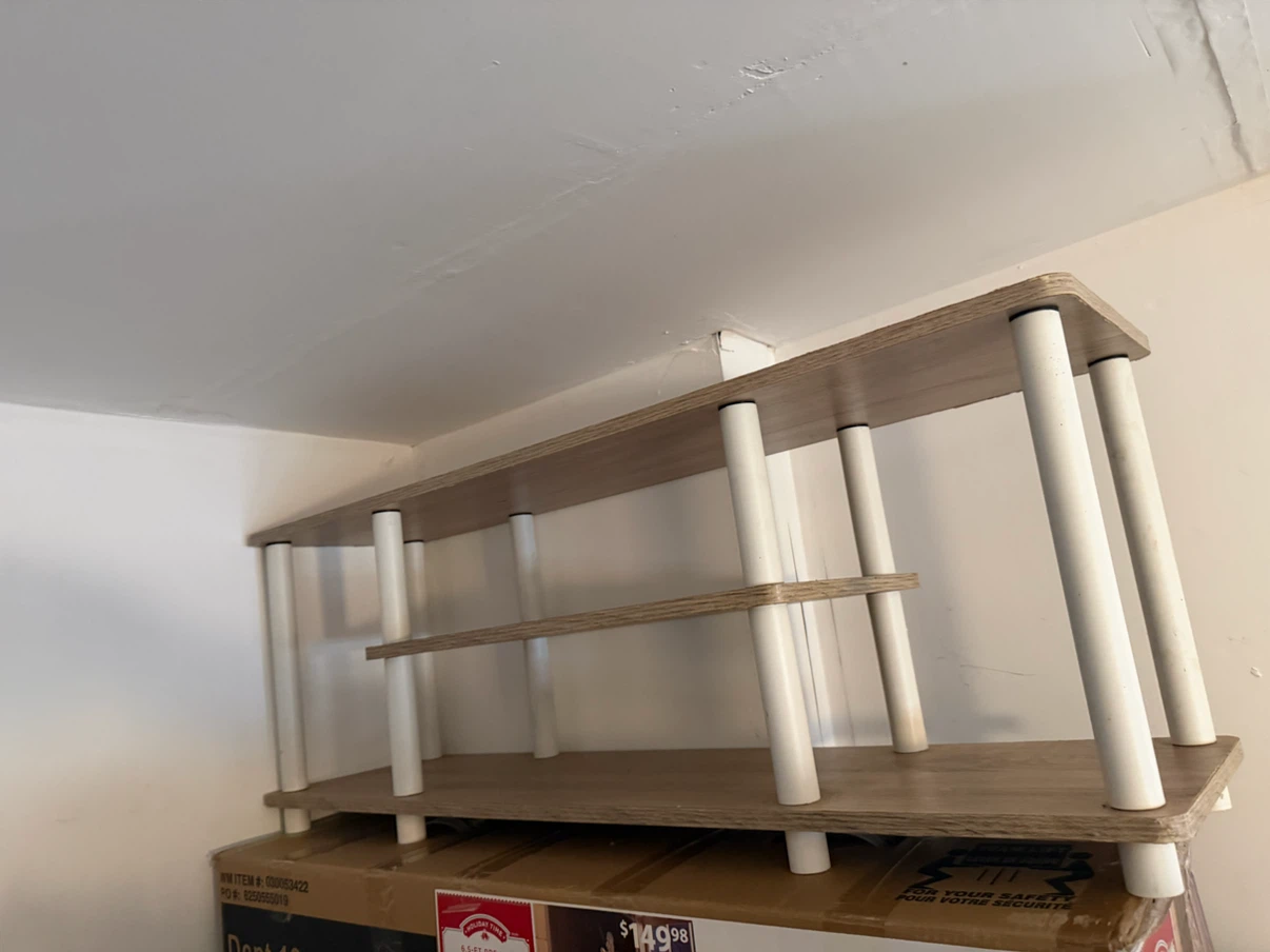 Two-Tier Media Console Shelf