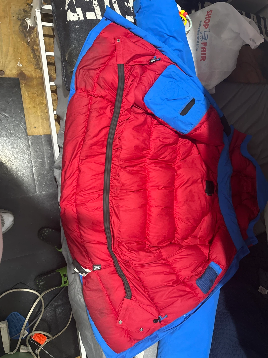 Marmot Down Jacket Blue and Red