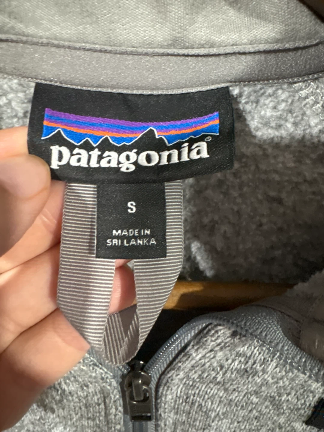 Patagonia Grey Half-Zip Sweater - Small - photo 3